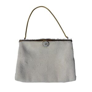 Vintage Beaded Evening Bag‎ Made in France Marshall Field Bridal Purse